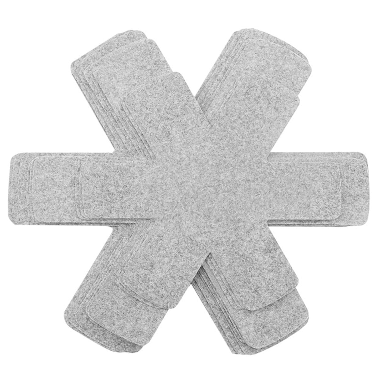 12pcs Thickened Felt Placemats Pan Mats Heat Insulation Flower Shaped Coasters