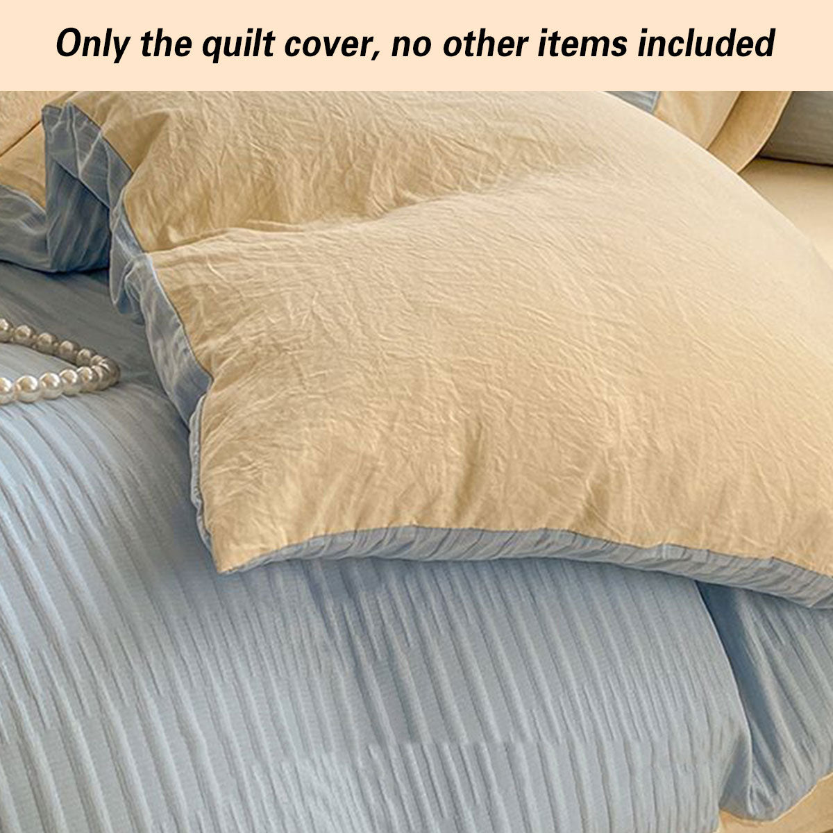 Super Soft Solid Color Duvet Cover with Zipper 180x220 cm