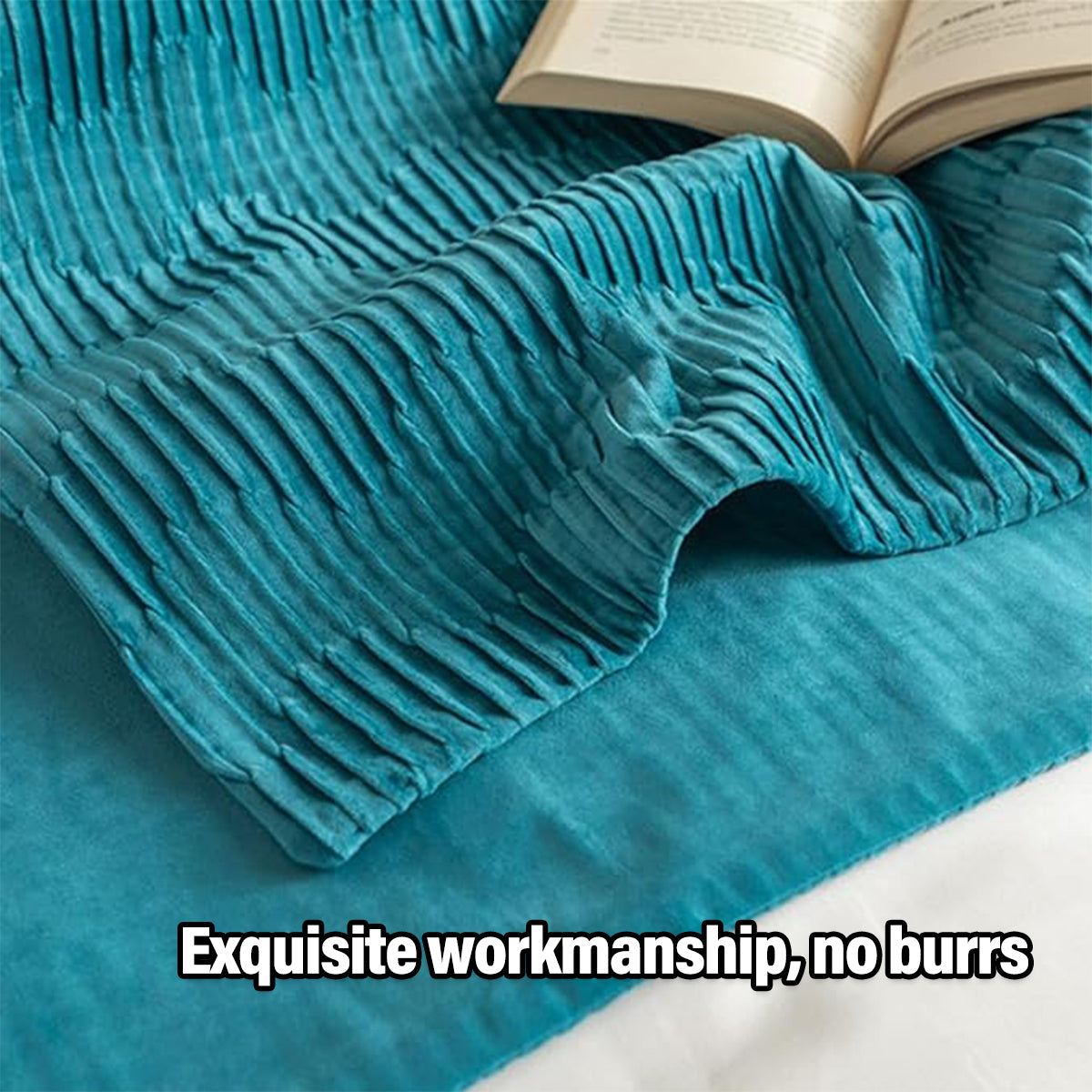 Velvet Bed Runner and Cushion Cover in 8 Options – Product View 7