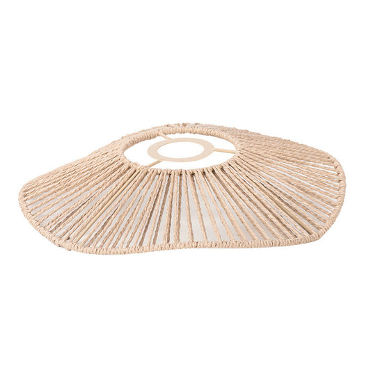 Woven Paper Rope Lamp Shade Rustic Ceiling Light Cover