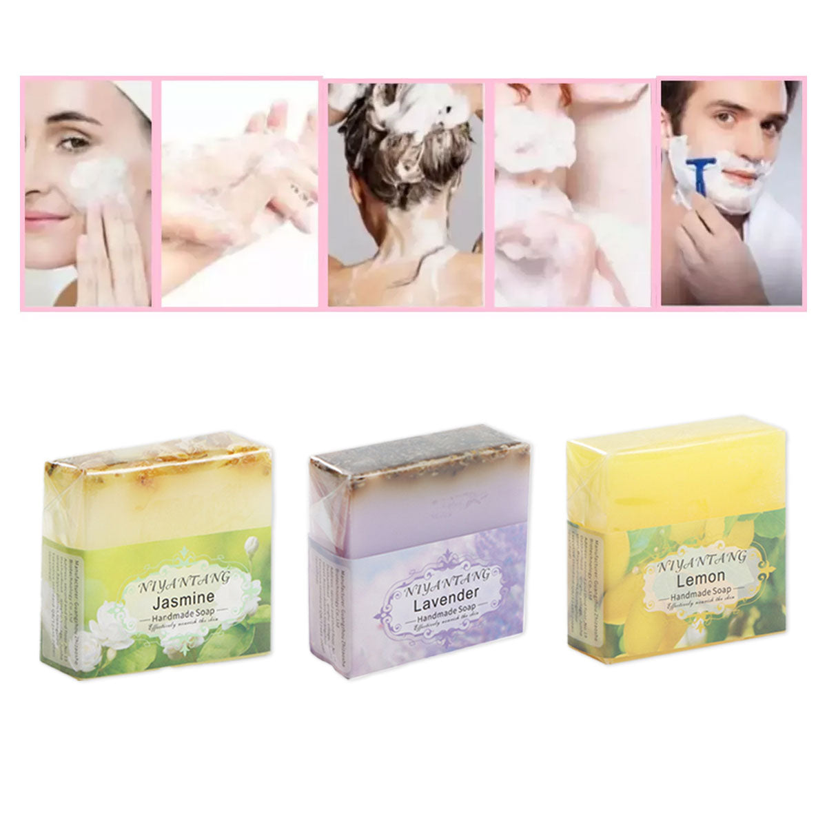 5 Pcs Botanical Soap Bars in 3 Scent Options – Product View 6