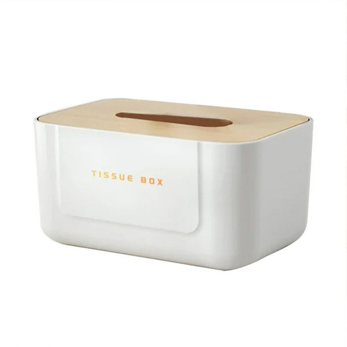 Tissue Box Holder with Removable Bamboo Lid