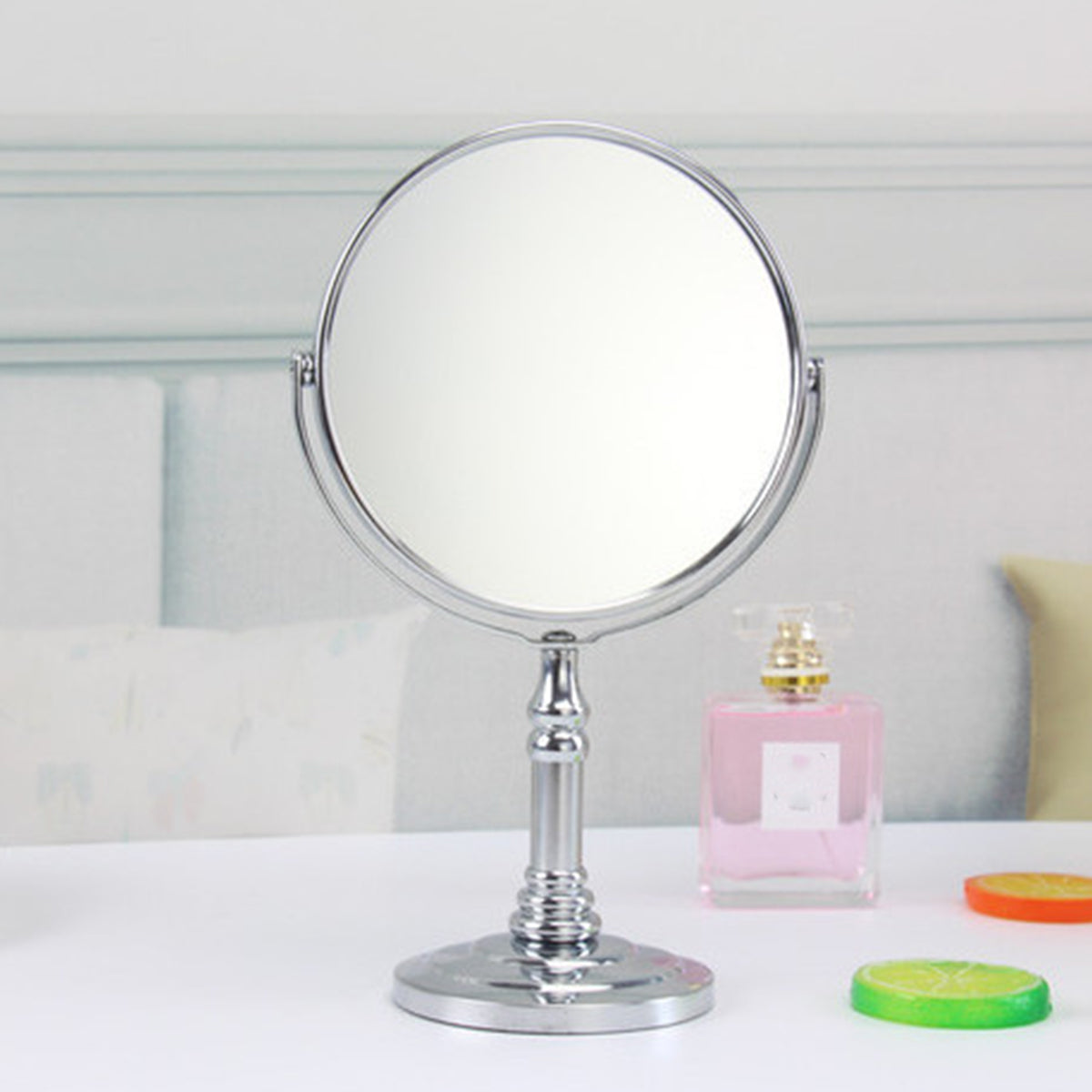 Desktop Vanity Mirror 5x Magnifying 360 Rotating for Makeup