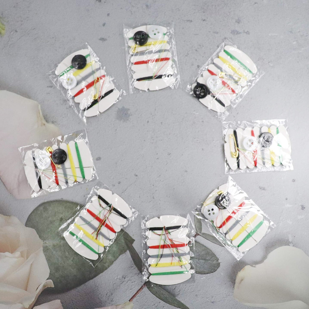 50pcs Hotel Sewing Kit Travel Emergency Compact Sewing Set