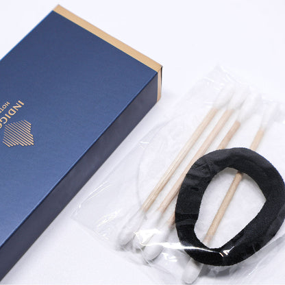 50 Pack Hotel Amenity Kits Cotton Swabs Pads Hair Bands