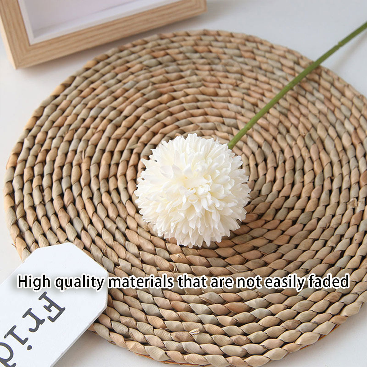 12pcs Artificial Dandelion Fake Flower Simulation Arrangement Desktop Decoration