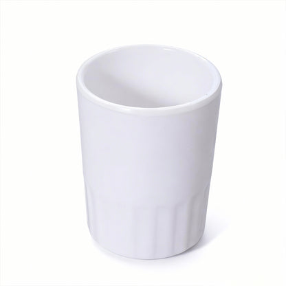 10 Pcs Shatterproof Melamine Tumbler Mugs White Durable