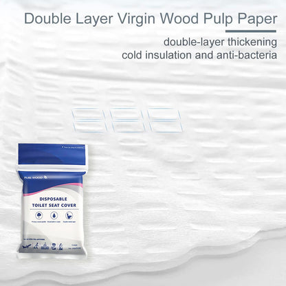 10PCS Disposable Water Soluble Toilet Seat Cover Travel Hygiene Paper Mat AU