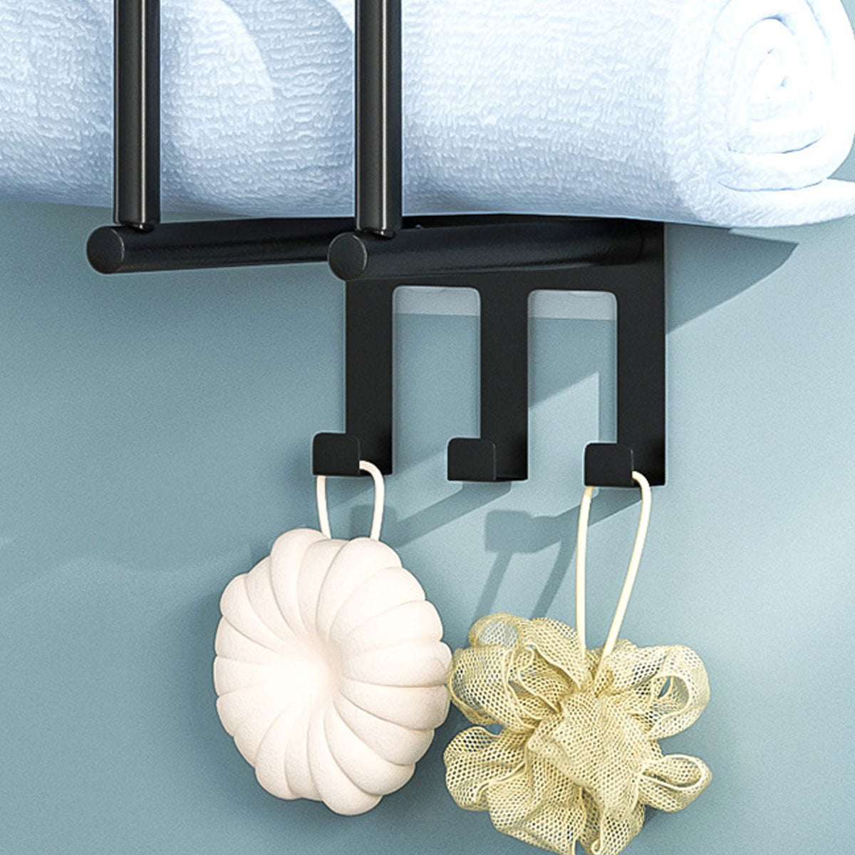 Wall Mounted Towel Rack with No Drill Fitting – Product View 13