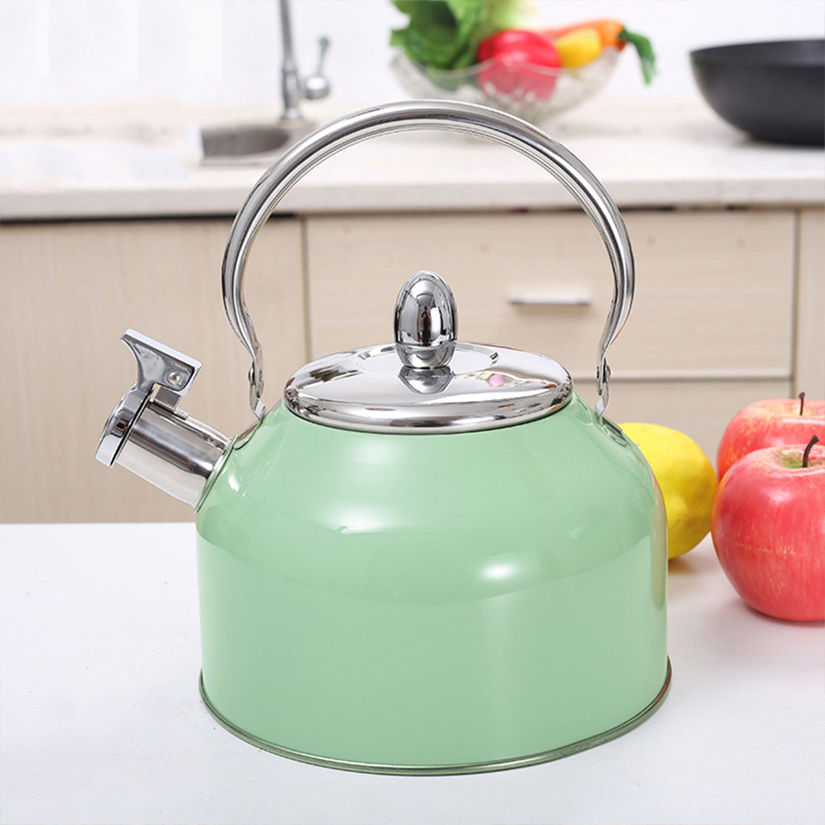 Stainless Steel Kettle 2.5L Household Water Boiler Whistling Teapot