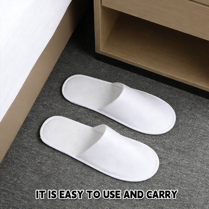 20 Pairs Disposable Hotel Slippers Thickened Non-Slip
