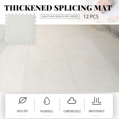 Square Carpet Set 12PCS Interlocking Foam Mats Soft Floor Pad