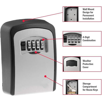 Combination Key Box with Combination Lock for Home Office Security Storage AU