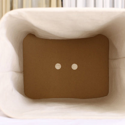 Dustproof Bamboo Laundry Basket with Lid Clothes Storage