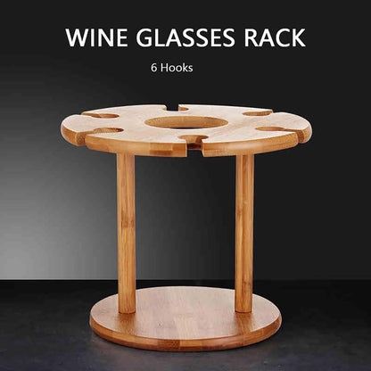 Wine Glass Holder Inverted Hanging Rack Tall Stemware Drainer Storage Stand AU