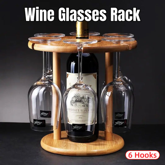 Wine Glass Holder Inverted Hanging Rack Tall Stemware Drainer Storage Stand AU