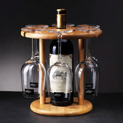Wine Glass Holder Inverted Hanging Rack Tall Stemware Drainer Storage Stand AU