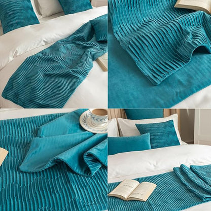 Velvet Bed Runner and Cushion Cover in 8 Options – Product View 8
