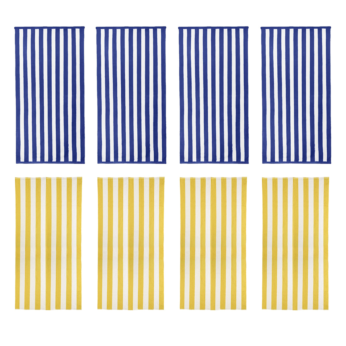 4pcs Striped Bath Towels 75x150cm Soft Absorbent Cotton Towels for Bathroom AU