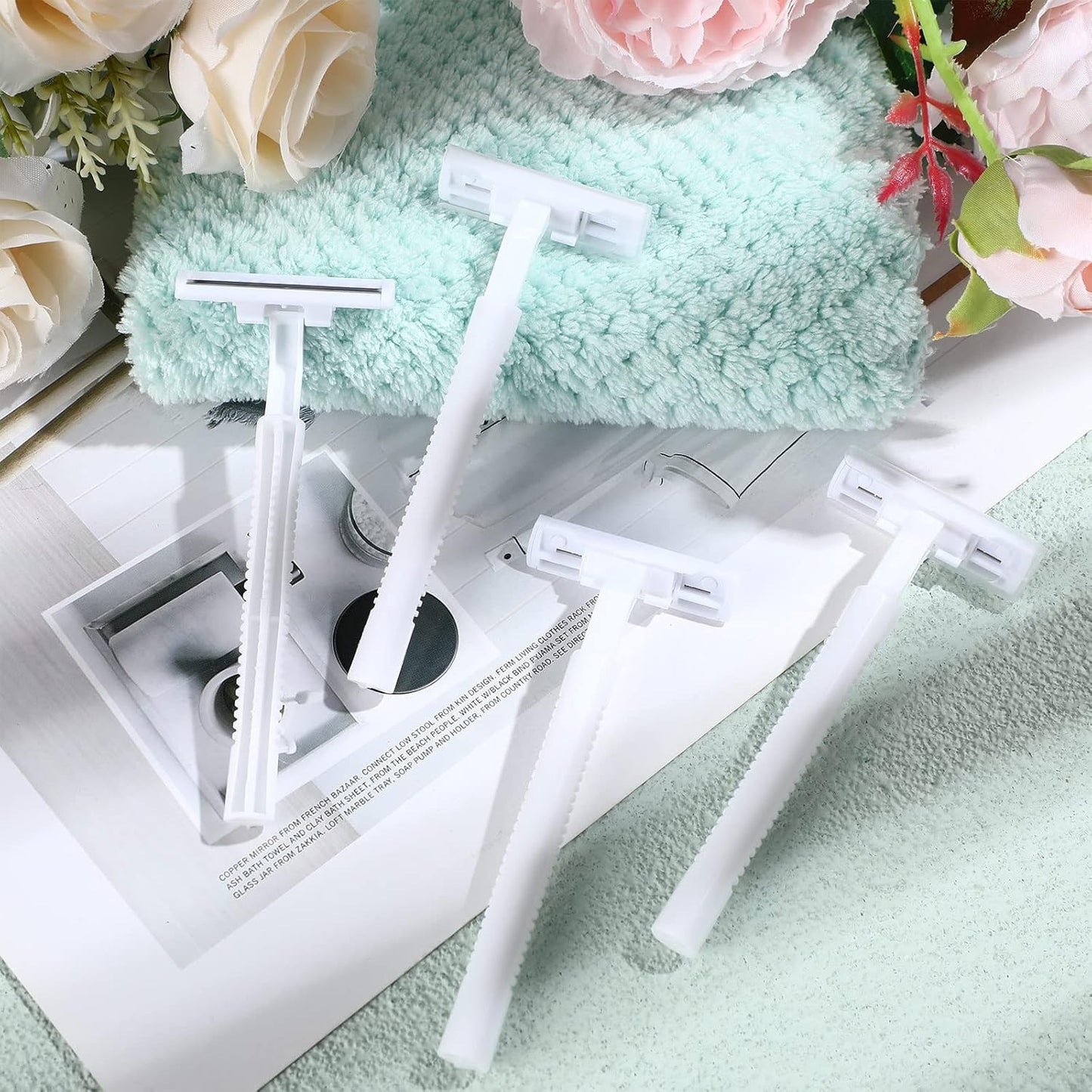 50pcs Hotel Razor and Shaving Cream Set for Guesthouse Bathroom Travel Use AU