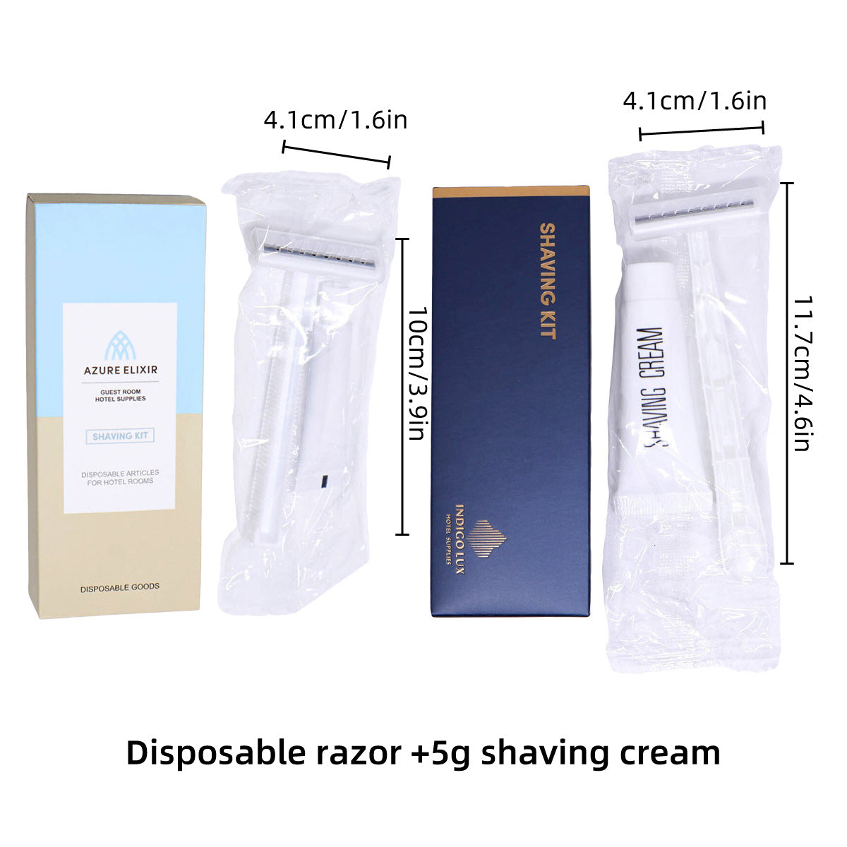 50pcs Hotel Razor and Shaving Cream Set for Guesthouse Bathroom Travel Use AU