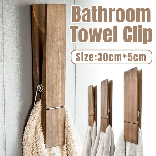 Wooden Towel Clip Underwear Clip Bathroom Wooden Clips for Towel and Laundry Use