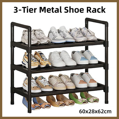 3 Tier Shoe Rack Storage Shelf Multifunctional Household Organizer Space Saver