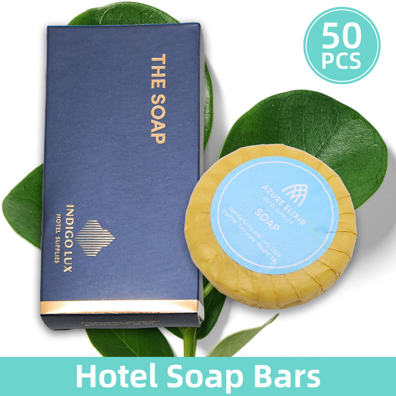 50pcs Guest Soap Bars for Hotel Bathroom Travel Toiletries Kit