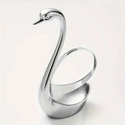 Stainless Steel Swan Cutlery Holder for Fork Spoon Vertical Plate Stand 2 Pack