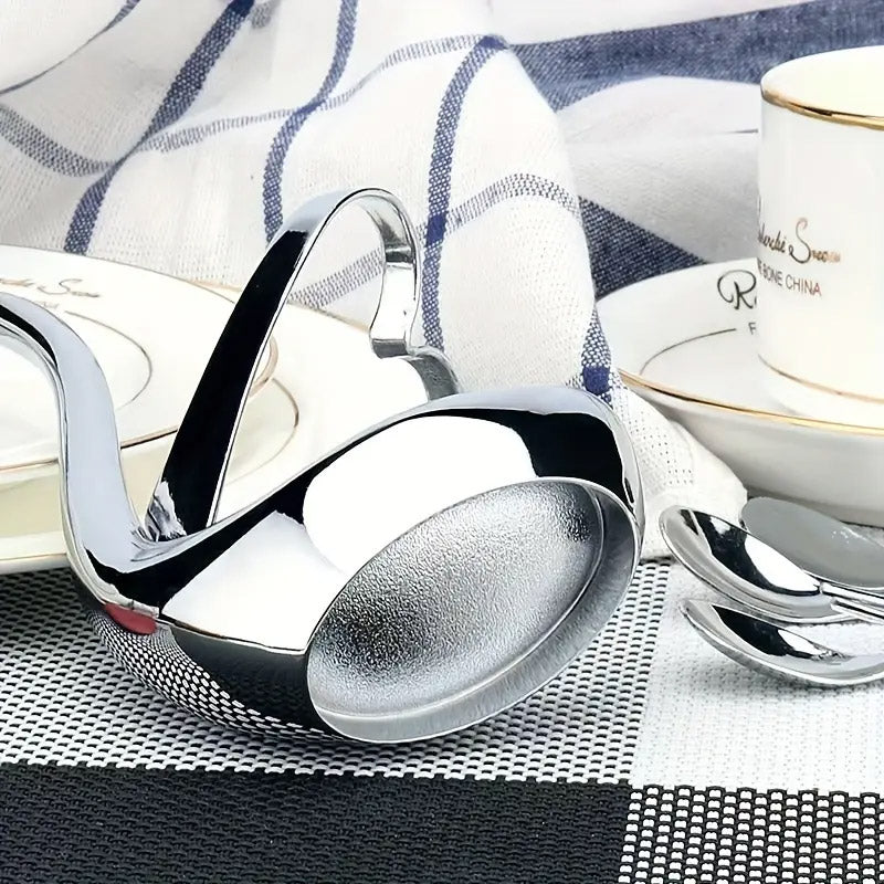 Stainless Steel Swan Cutlery Holder for Fork Spoon Vertical Plate Stand 2 Pack
