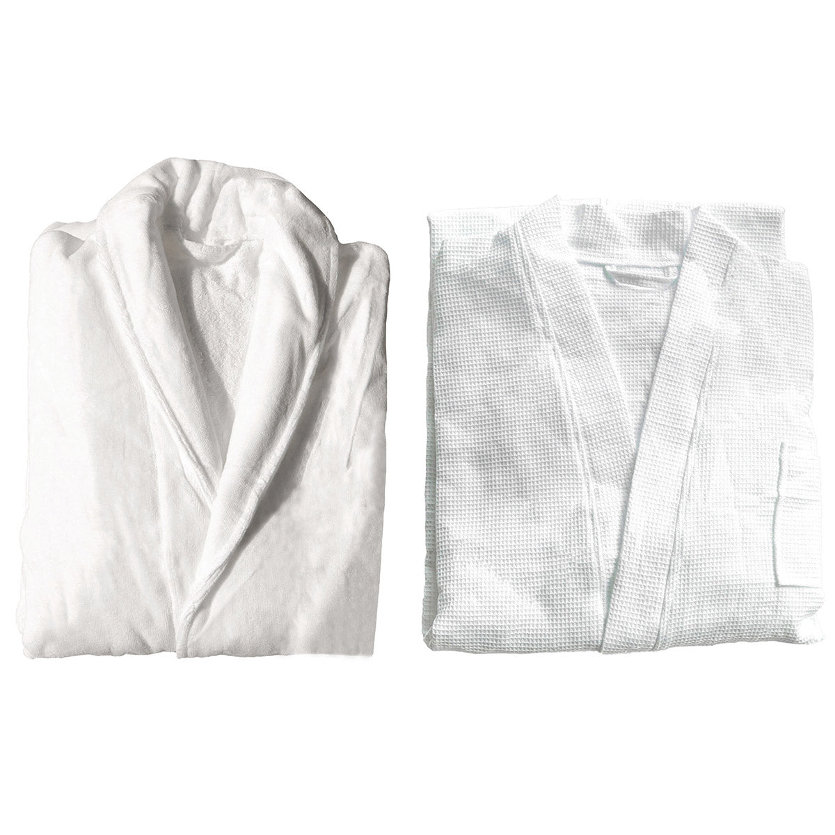 Cotton Kimono Collar Bathrobe Hotel Quality Thick Fleece Towel Embroidered Robe