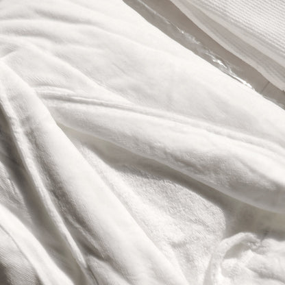 Cotton Kimono Collar Bathrobe Hotel Quality Thick Fleece Towel Embroidered Robe