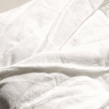 Cotton Kimono Collar Bathrobe Hotel Quality Thick Fleece Towel Embroidered Robe