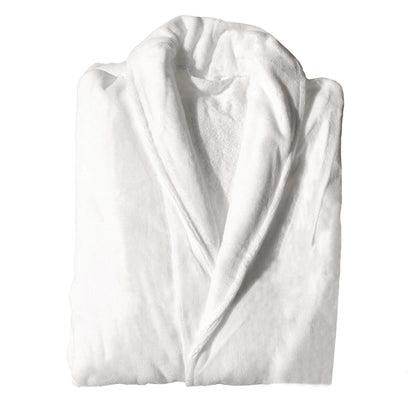 Cotton Kimono Collar Bathrobe Hotel Quality Thick Fleece Towel Embroidered Robe