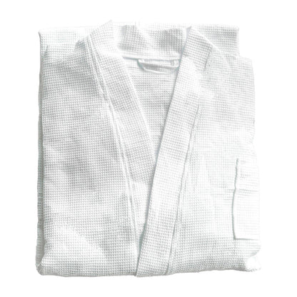 Cotton Kimono Collar Bathrobe Hotel Quality Thick Fleece Towel Embroidered Robe