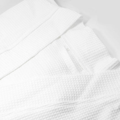 Cotton Kimono Collar Bathrobe Hotel Quality Thick Fleece Towel Embroidered Robe