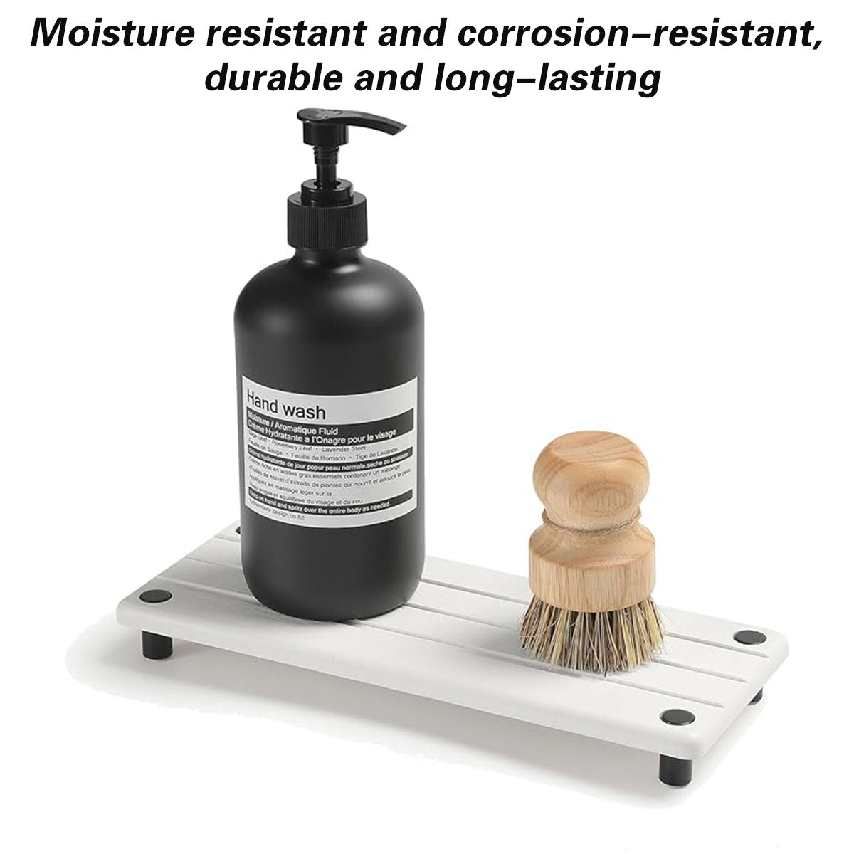 Diatomaceous Earth Bathroom Sink Drain Mat Absorbent Rack