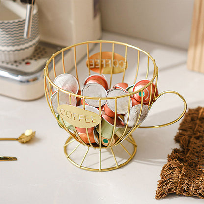 Snacks and Candy Organizer Coffee Capsules Shelf Storage for Kitchen and Pantry