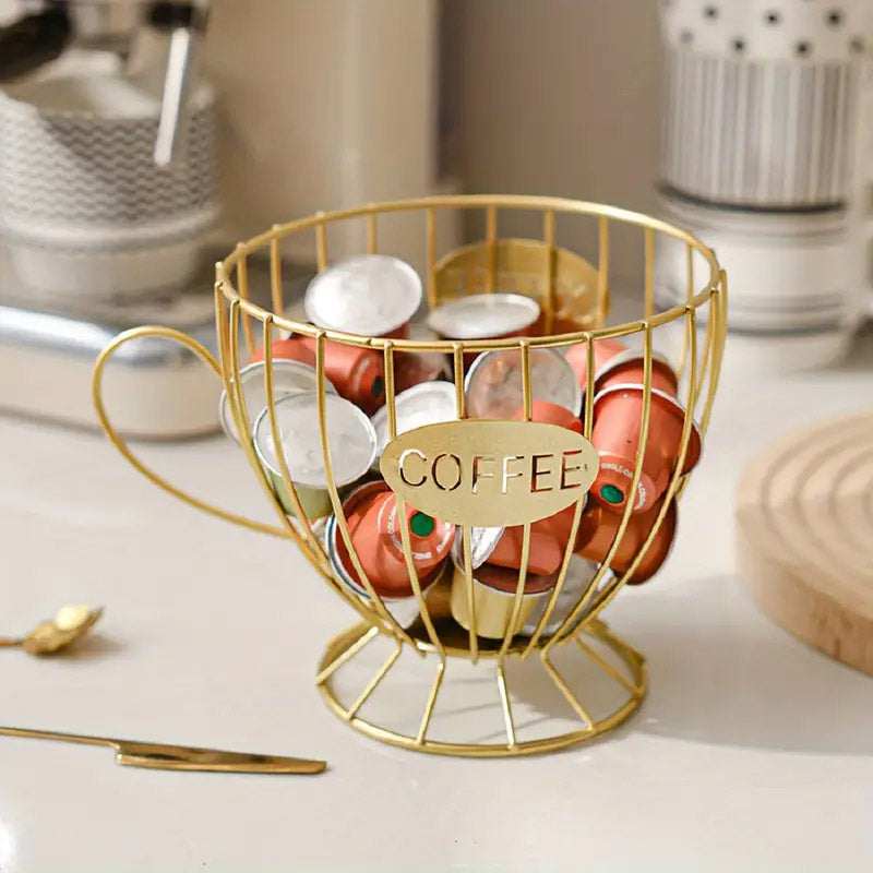 Snacks and Candy Organizer Coffee Capsules Shelf Storage for Kitchen and Pantry
