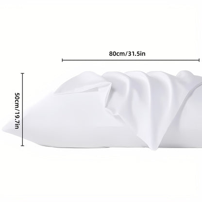 White Cotton Pillowcase 80x50cm for Hotel Room Bedroom