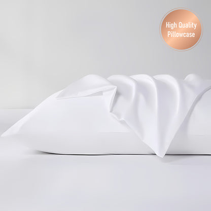 White Cotton Pillowcase 80x50cm for Hotel Room Bedroom