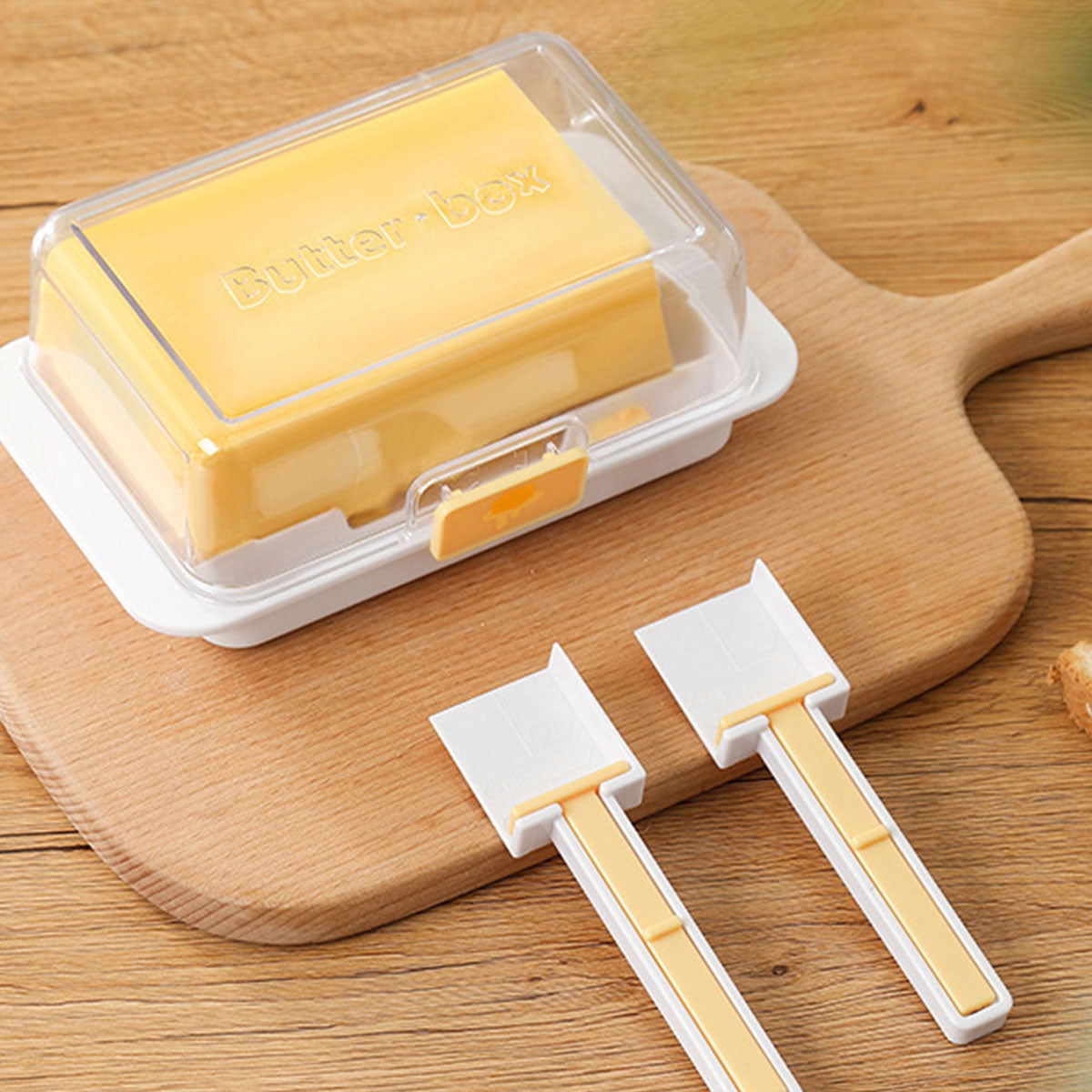 Butter Storage Dish with 10g Grid and Spoon – Product View 13