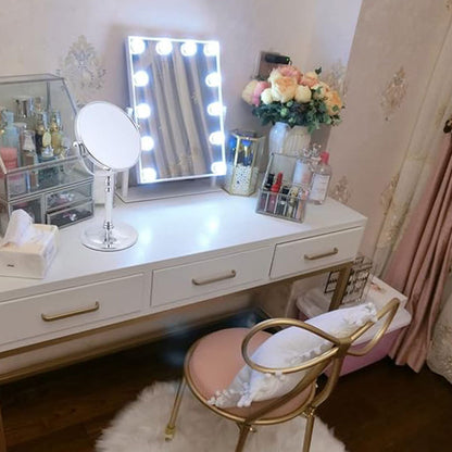 Desktop Vanity Mirror 5x Magnifying 360 Rotating for Makeup