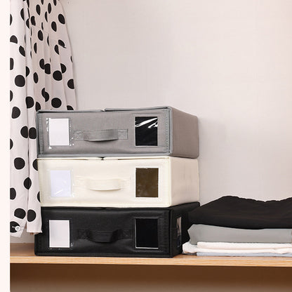 4 Pcs Collapsible Fabric Storage Boxes with Handles