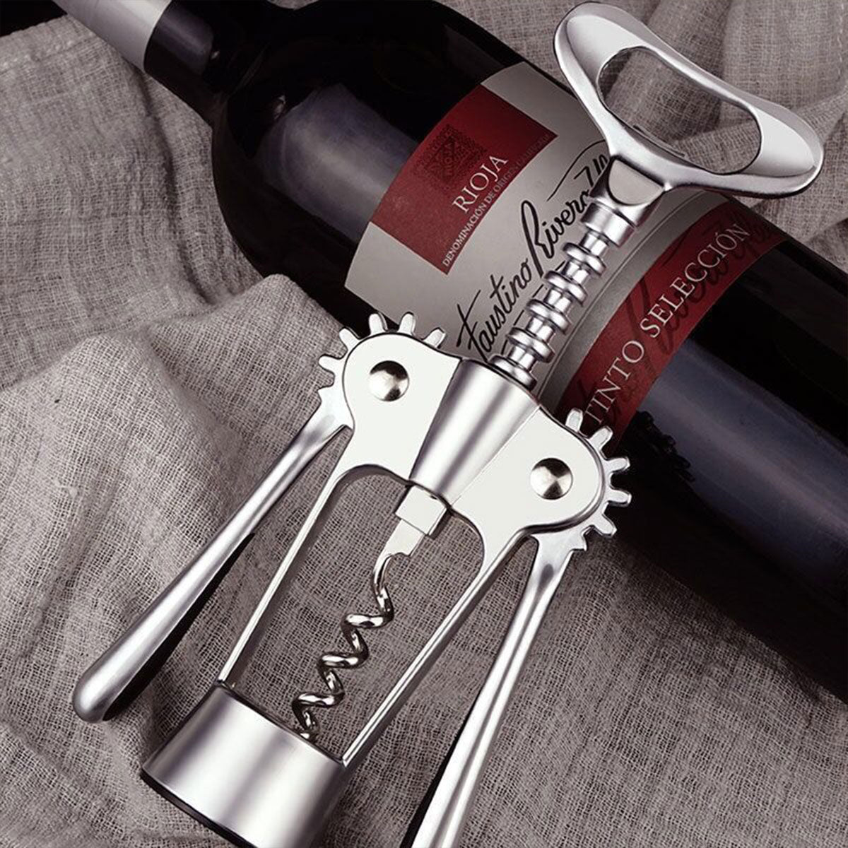 3pcs Red Wine Bottle Opener Corkscrew Set Kitchen Bar Tools for Easy Opening