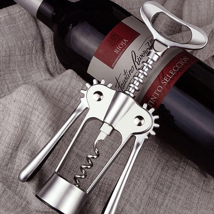 3pcs Red Wine Bottle Opener Corkscrew Set Kitchen Bar Tools for Easy Opening