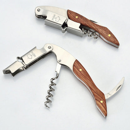 4-in-1 Wine Opener Set Corkscrew Foil Cutter Bottle Stopper Kit