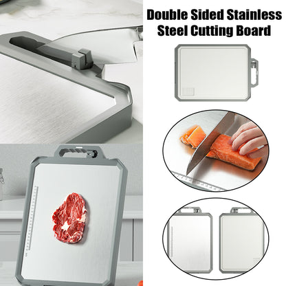Stainless Steel Double Sided Cutting Board Thawing Board Household Kitchen Tool