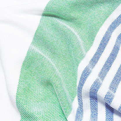 Striped Cotton Bath Towel with Tasselled Edge – Product View 11