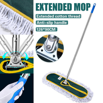 Extra Long Mop Assembly Anti-Slip Handle Floor Cleaning Tool Household Cleaner